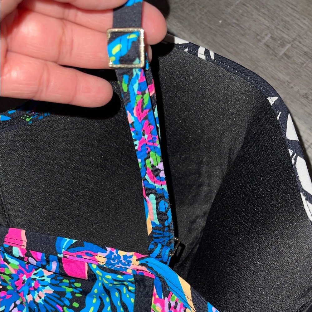 Lilly Pulitzer Palma Onyx Paradise One Piece Swimsuit Size 16 - Picture 5 of 9
